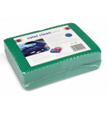 SACHET 4 X EPONGE HACCP COLOR CLEAN VERT SACHET 4 X EPONGE HACCP COLOR CLEAN VERT
