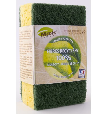 EPONGE GRATTANTE VERTE VEGETALE 2 PC EPONGE GRATTANTE VERTE VEGETALE 2 PC